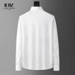 Black Large Size Long Sleeve Cotton Printed Shirt for Men Casual Shirts Slim Fit
