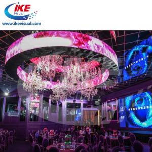 Quality Rubber Digital Curved LED Display Screen P4 1000 Nits 5000:1 Full Color wholesale