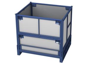 Quality Industrial Collapsible Pallet Lifting Cage Stillage Steel With PP Linings wholesale