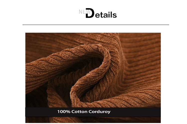 Women Fitted Polyester lining Corduroy Leisure Suit Solid Colors