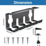 17 inch Carbon Steel Under Desk Cable Management Tray for Sustainable Wire