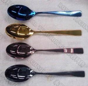 Quality Stainless Steel Flatware PVD Coating Service , Cathodic Arc Plating Rose Gold , Copper Colors wholesale