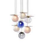 Nordic designers color glass ball chandeliers minimalist modern creative