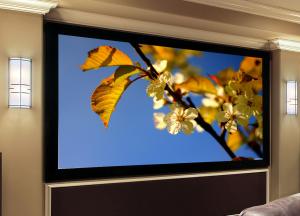 Quality 84 projection screen , Fixed Frame Projection Screen With Black Aluminum Housing wholesale