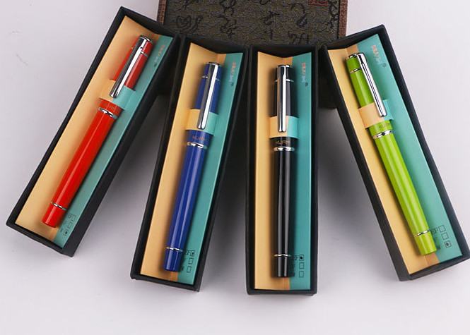 Metal pen with Gift box Pen for stationery store metal advertising signature pen iridium business gift pen laser logo