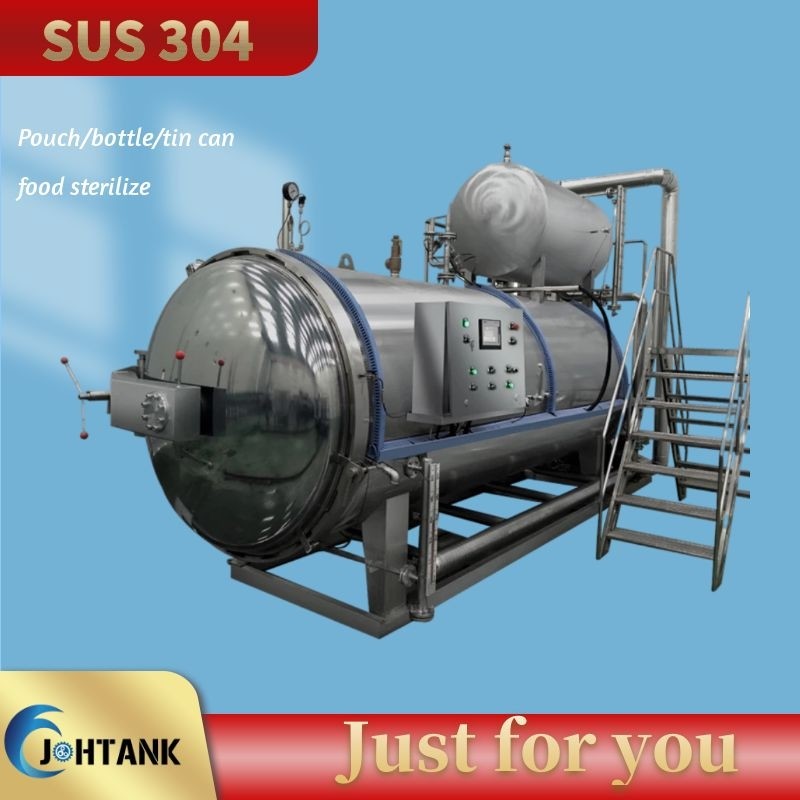 Industrial Mushroom Substrate Food Sterilizer Machine 304 Stainless Steel
