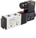 ‎Aluminum Pilot Operated Pneumatic Solenoid Valve 2 Position 5 Way For Double