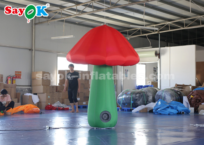 Colorful Led Inflatable Mushroom Decoration For Advertising Waterproof