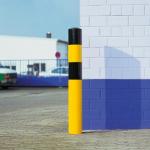 1200mm Heavy Duty Steel Bollards 1600mm Yellow Safety Bollards