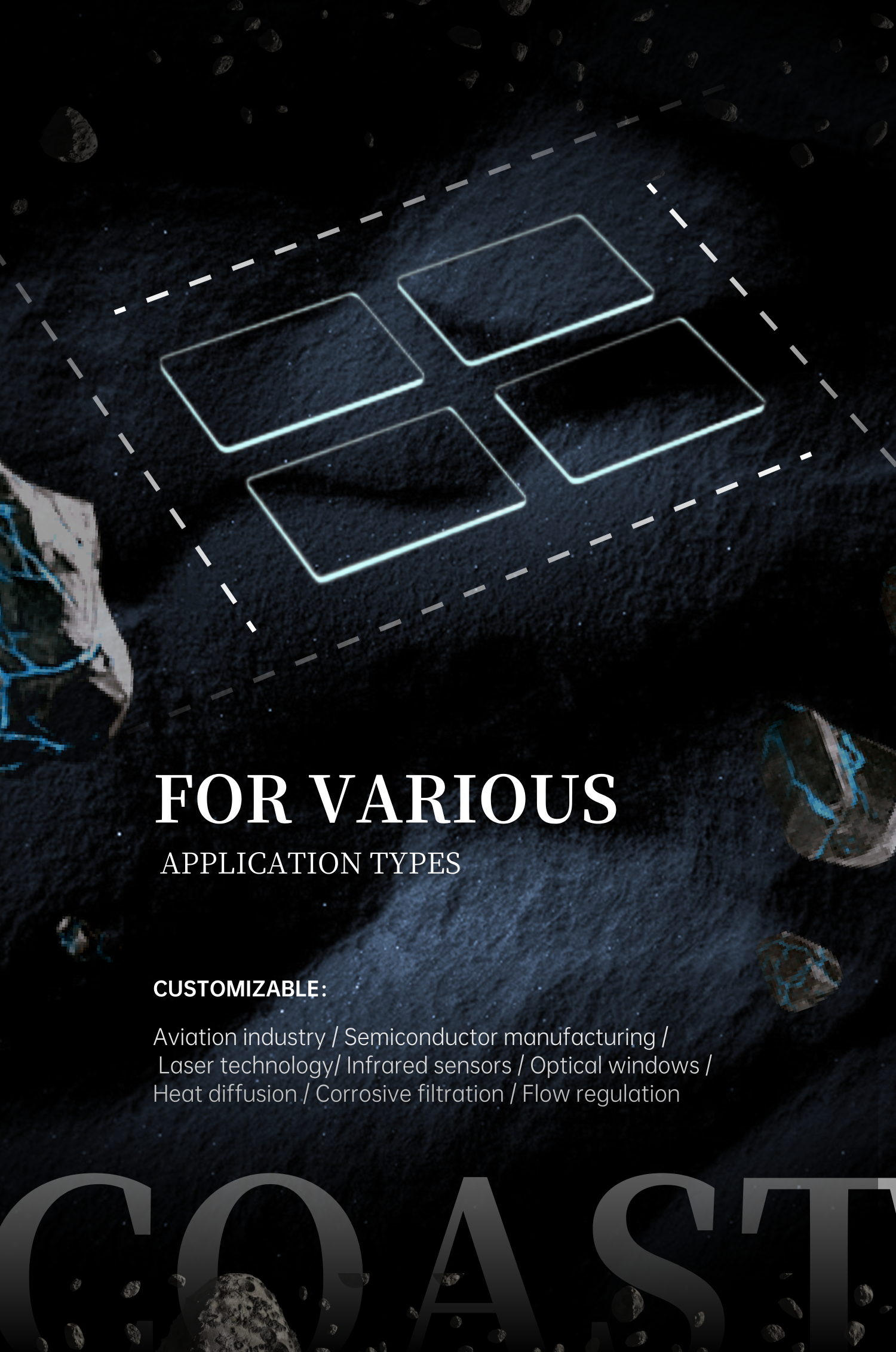 Microfluidic Coverslips Glass Cut To Size CNC Drilling Holes