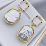 Natural Baroque Pearl Earring Hot Irregular Pearl Earrings for Women Baroque