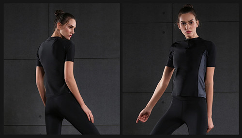 Durable Black Sweating Suit For Ladies Running Clothes M , L , XL Size