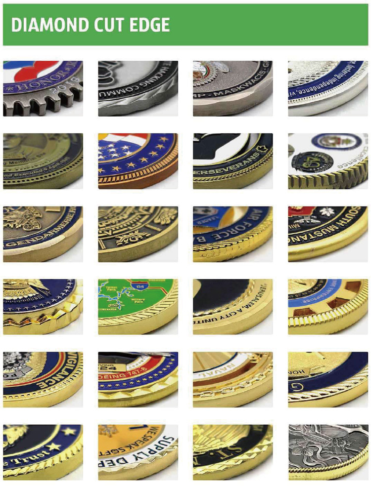 Custom Coins No Minimum Air Force Coins Die Casting 2mm-8mm Thickness