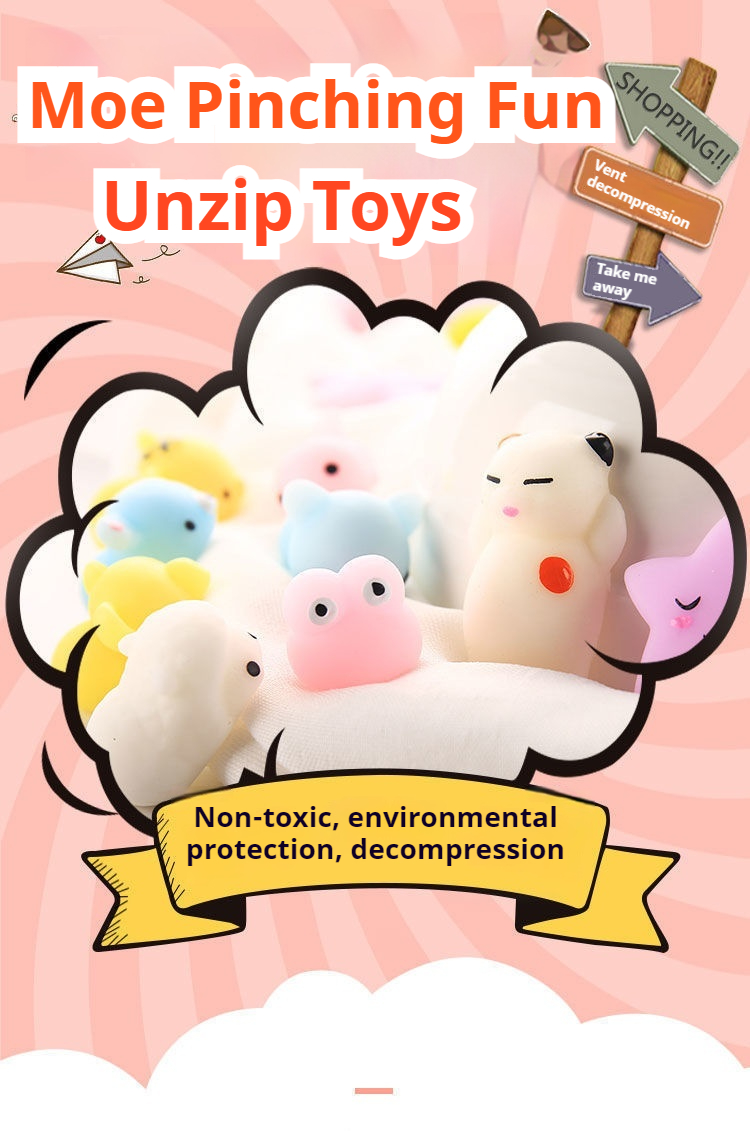 Mini Toy Super Cute 'Little Dumpling' Squishy Novelty Decompression Ball for Boys Fun Hand Squeezing Small Animal Toy