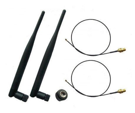2.4GHz and 5.8GHz Dual Band Wi-Fi Antenna Rubber Duck Design with Customizable Connector