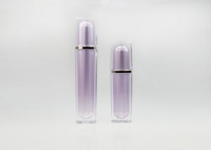 Quality Golden Acrylic Small Lotion Pump Bottle , Spray Painting Cosmetic Cream Bottle wholesale