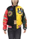 Embroidery Patches Custom Men Letterman Jacket Baseball Leather Street Plus Size