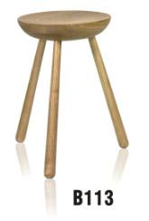 Quality North Europe style solid ashwood leisure stool furniture wholesale