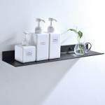 Bathroom Accessories Adhesive No Drilling Rack SUS304 Stainless Steel Black