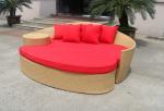 Fashion Brown Outdoor Rattan Daybed , Garden / Patio Furniture