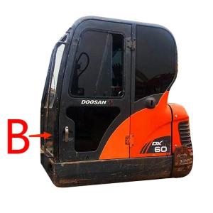 Quality DX70 DH130 DH170 DOOSAN Glass Front Down Position B Windshield wholesale