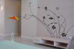 Removable Vinyl Little Branches Wall Decoration Flower Stickers F136