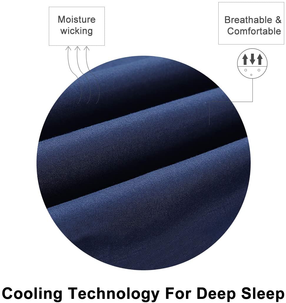 Get a Restful Sleep with 4PCS Brushed Microfiber Sheet Set Featuring 3-Line Embroidery