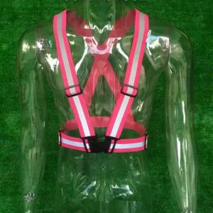 Quality Fashion Motorcycle Bike Drivers Cyclists Fluorescent Reflective Strap Safety White Vest Belt Clothing wholesale