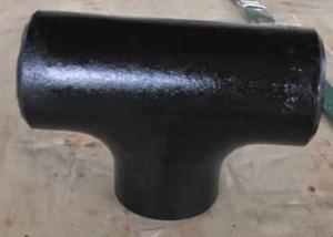 Quality Straight / Reducing Sch 40 Pipe Fittings Tees Dn50 Astm A234 Wpb Butt Weld wholesale