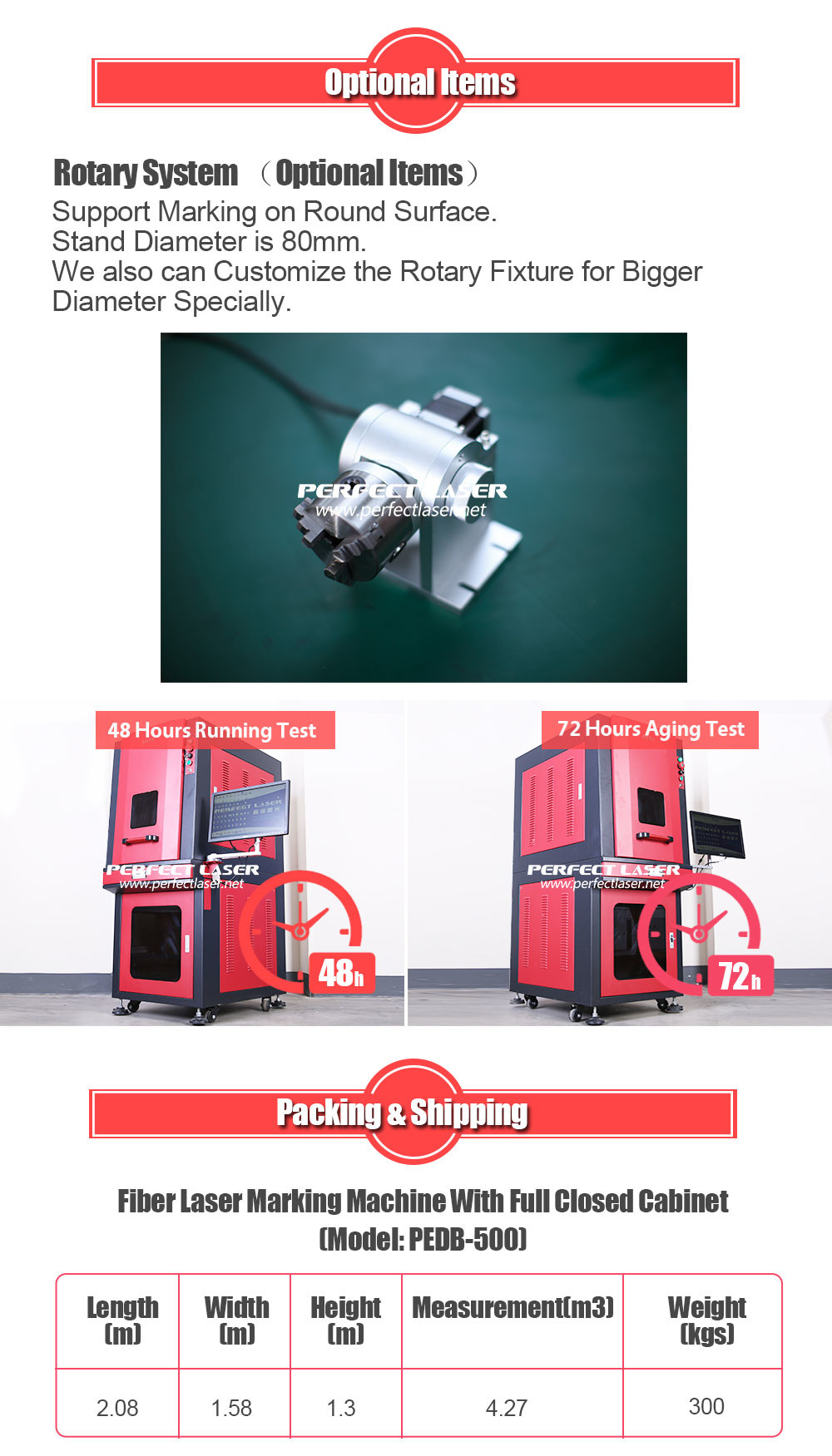 20W Full Enclosed Cabinet Laser Marking Machine For Metal / Non - Metallic Materials