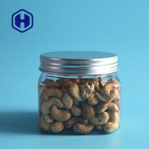 Quality 420ml 16oz Sweet Square PET Jar With Aluminum Cap Food Packing wholesale