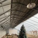 Aquaponics Flower Planting Sparay Irrigation Vegetable Sunlight Greenhouse for