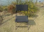 Pool / Beach Leisure Resin Wicker Chair Set With Aluminum Frame