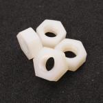 M6 Plastic Nylon Hex Nuts Standard PA66 Fastener 94V-2 Fire Resistance Grade