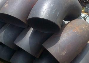 China Fabricated Alloy Welded Steel Pipe Fittings , Chrome Moly 90 Degree Steel Pipe Elbow on sale