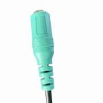 200mm Length RCA Audio Video Cable Nickel Plating 3.5 Three Dimensional Base 107