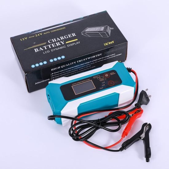 12V 5A Motorcycle Car battery Charger Pulse Repair Lead acid battery charger 12V 5A with LCD Display