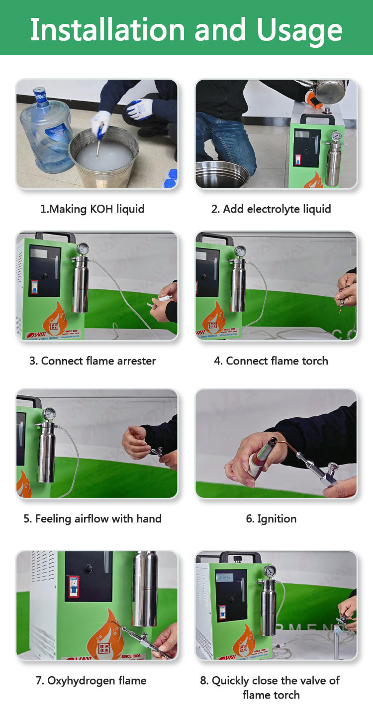 300L/h Oxy Hydrogen Generator For Flame Welding Sealing CE ISO9001