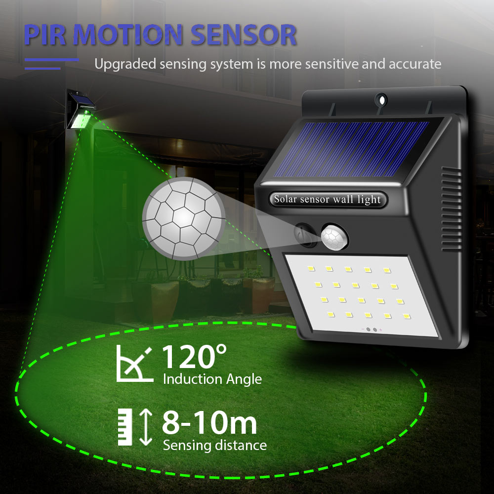 PIR Security Rechargeable Outdoor LED Solar Lights