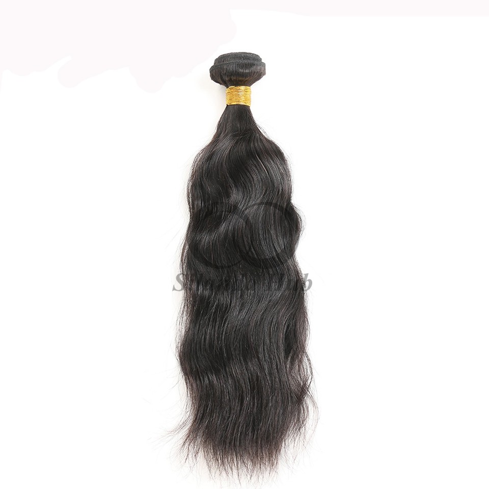 Natural Black Natural Wave Remy Human Hair Bundles Sew In Weave Bundles Brazilian Bundle Deals