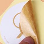 1.8in Sticker Waterproof Kraft Paper Labels For Clothing Brands