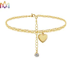 Quality Adjustable Womens Engraved Heart Pendant Bracelet wholesale