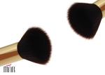 Travel Nylon Hair Flat Contour Makeup Brush / Tapered Contour Brush