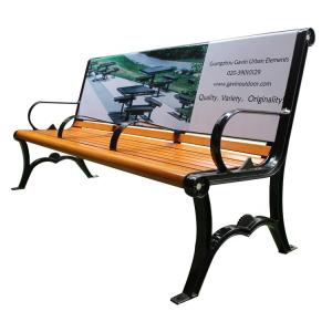 Quality Wooden Customized Outdoor Furniture Bench For Advertisement OEM ODM wholesale