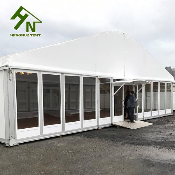 UV Resistant Temporary Party Tent Building 15HW Hardness Strong Aluminium
