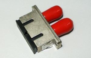 Quality Fiber optic adater SC to ST hybrid adapter DX metal housingwith different color cap wholesale