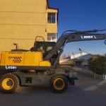 125HP Wheeled Mini Excavator Humanized Design Mini Hydraulic Excavator