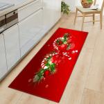 Red Bells Long Kitchen Standing Mat Nonslip Bedroom Floor Carpets