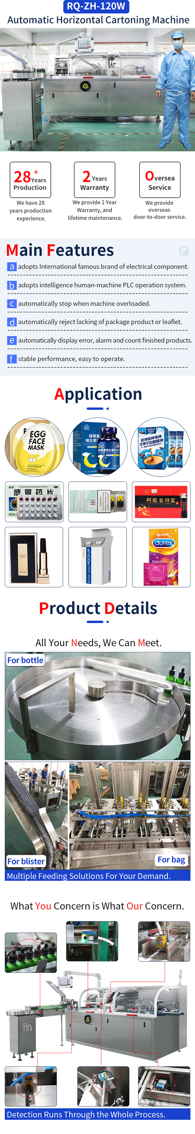With CE Standards Automatic Pill Blister Carton Packing Machine