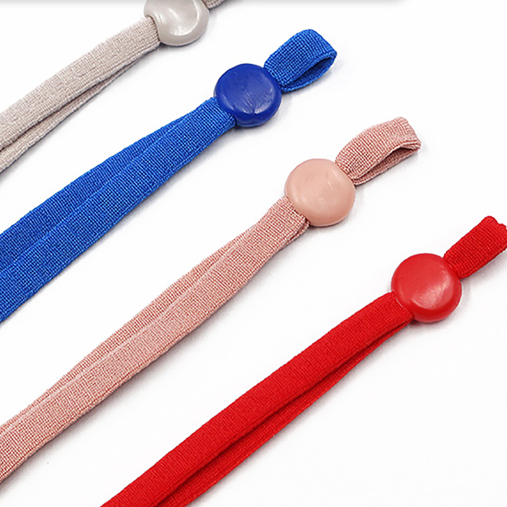 High Quality 5mm String Cord Face Cover Ear Loop Adjustment Buckle Elastic Earloop Rope